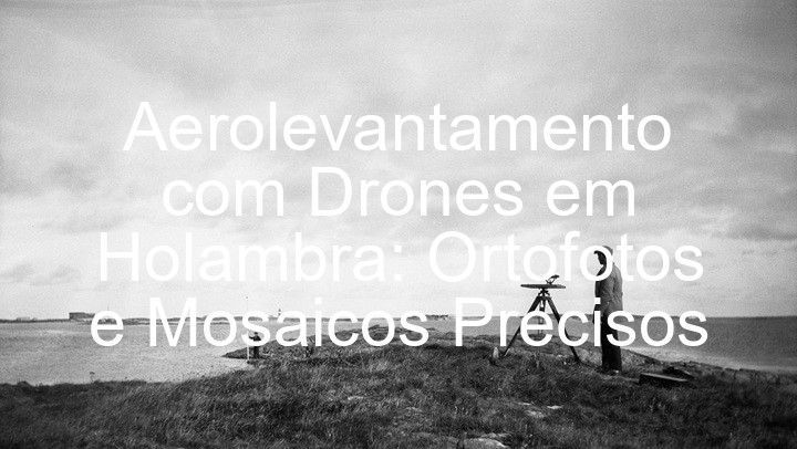 Aerolevantamento com Drones em Holambra: Ortofotos e Mosaicos Precisos