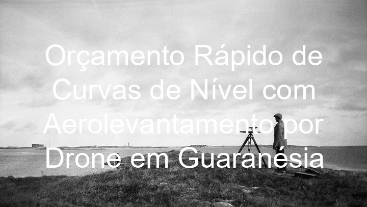Orçamento Rápido de Curvas de Nível com Aerolevantamento por Drone em Guaranésia