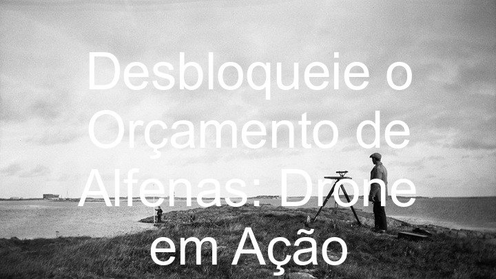 Desbloqueie o Orçamento de Alfenas: Drone em Ação
